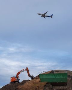 De forberedende anleggsarbeidene er i full gang på nye Bodø lufthavn.