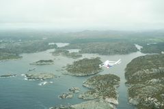 I luften mellom Stavanger og Bergen