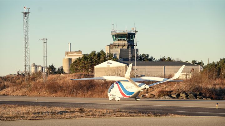 Det heilelektriske flyet BETA ALIA i Florø