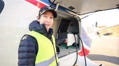 Piloten Jeremy Degagne ved ALIA