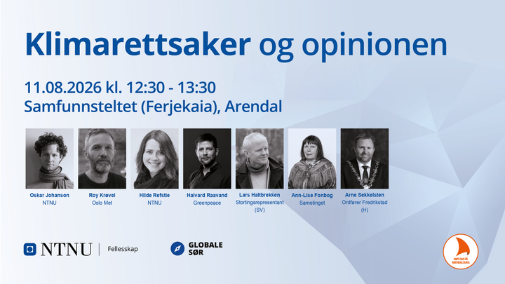 NTNU Fellesskap om klimarettsaker på Arendalsuka