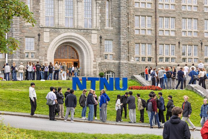Fra fjorårets studiestart i 2025 ved NTNU på Gløshaugen.