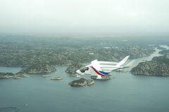 In flight from Stavanger to Bergen