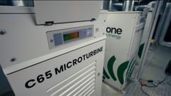 Microturbines producing electricity and heating from biogas