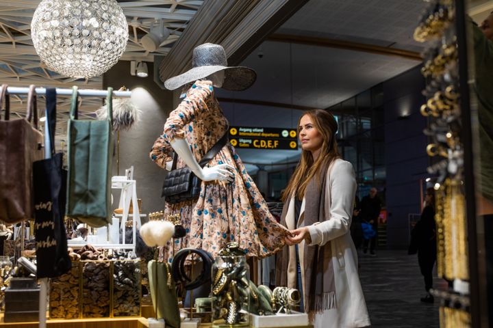 Retail shopping at Oslo Airport