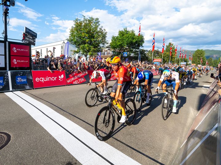 KRISTOFF FØRST I MÅL: Alexander Kristoff vant den første etappen i Arctic Race of Norway og tok med det sin sjette etappeseier i rittet.