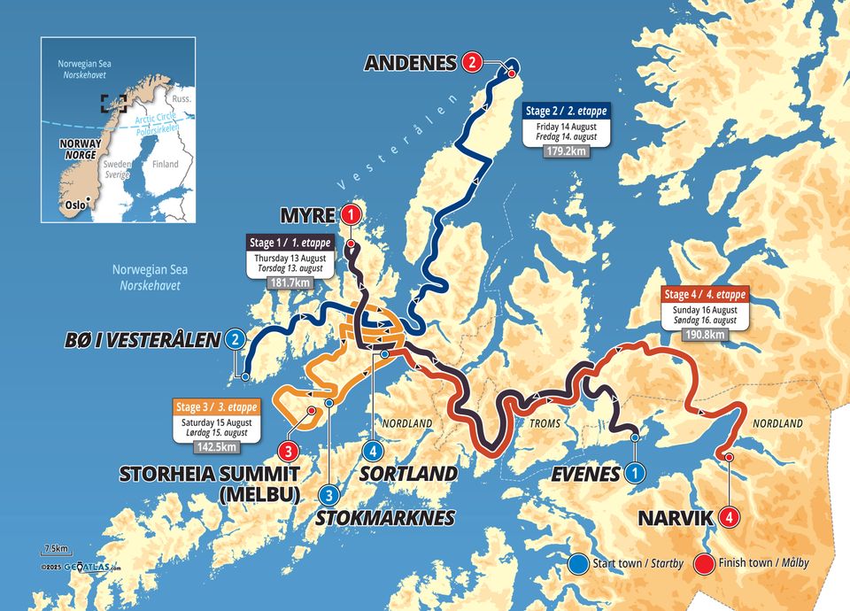 Arctic Race of Norway returnerer til Vesterålen | Arctic Race of Norway