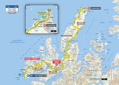 Andre etappe går fra Bø til Andenes