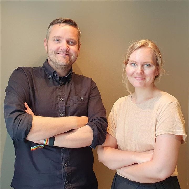 Stian Fjerdingen og Ida Eimind Børslien, rådgivere hos Akan kompetansesenter og verter for webinaret.