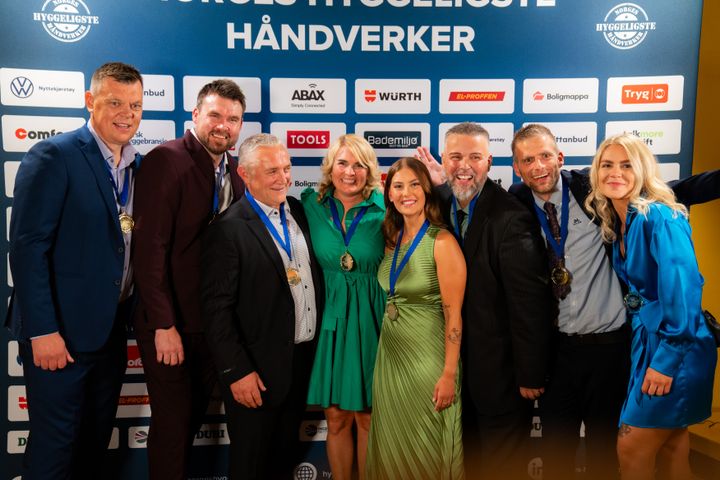 Roger Haagensen sammen med resten av årets vinnere