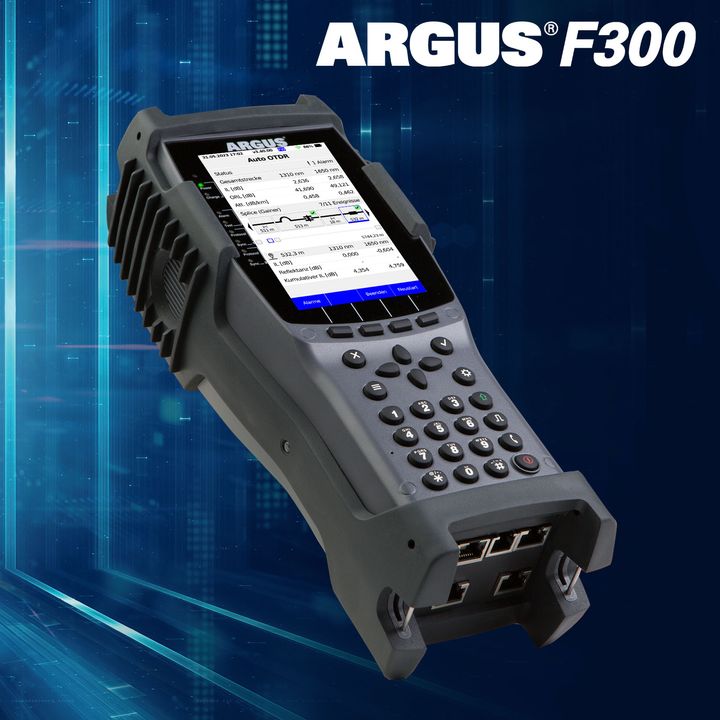 intec Gesellschaft für Informationstechnik mbH, leading European supplier in the field of telecommunications measurement technology, presents the ARGUS® F300, a pure fiber optic tester that combines numerous fiber testing options such as OTDR and Selective OPM as well as PON-ID detection and performance tests.