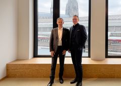 Thomas Rösch (CEO Cofinity-X), Dieter Meuser (CEO GEC) Image source: German Edge Cloud