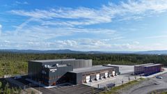 Nytt anlegg og nye muligheter. Her ser du Ragn-Sells Autoparts sitt nye anlegg på Oppaker fra luften.