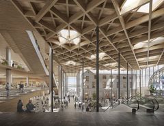 Nye Oslo S, visualisering inngang fra sør