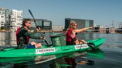 Samle søppel og få en gratis tur med Green Kayak