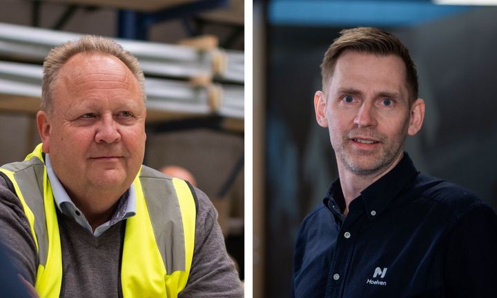 Lars Johannesen (t.v.) og Lars Kristen Holst. Foto: Moelven