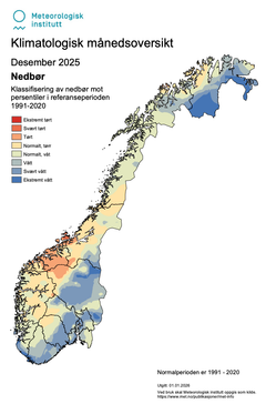 Nedbør desember 2025
