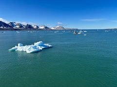 Kongsfjorden ved Ny-Ålesund i juni. Foto: Anita Verpe Dyrrdal
