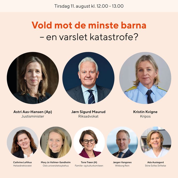 Nye funn om bekymringsmeldinger om barnemishandling presenteres på Arendalsuka, tirsdag 11. august kl 12.