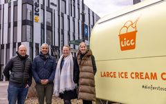 Christian Træland (LICC), Shiraz Abid (ice), Jannicken Lampe (ice) og Hedda Høiness (LICC).