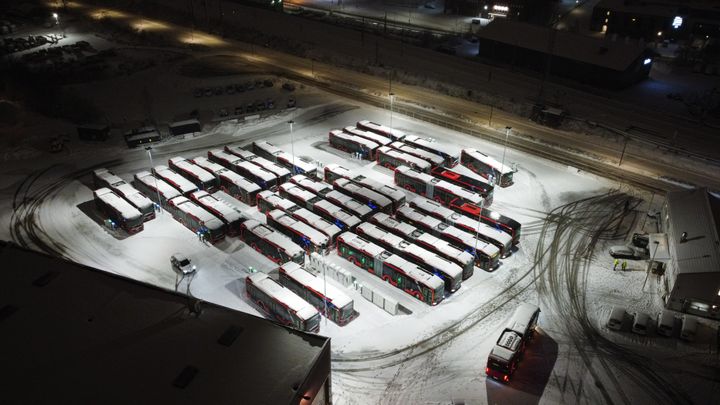 Unibuss' depot på Brubakkveien i Oslo