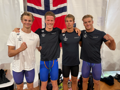 Norges stafetlag på 4x100m fri EM langbane 2026