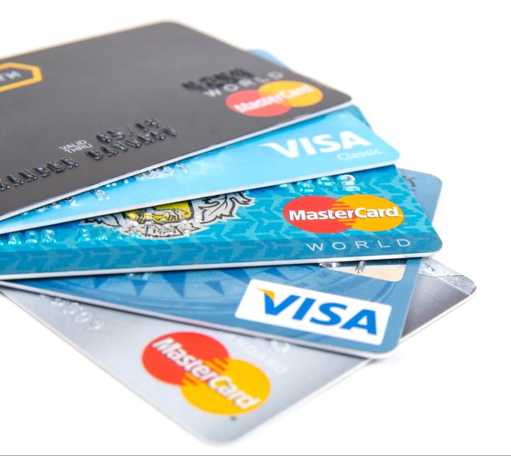 Bilde av mange kredittkort