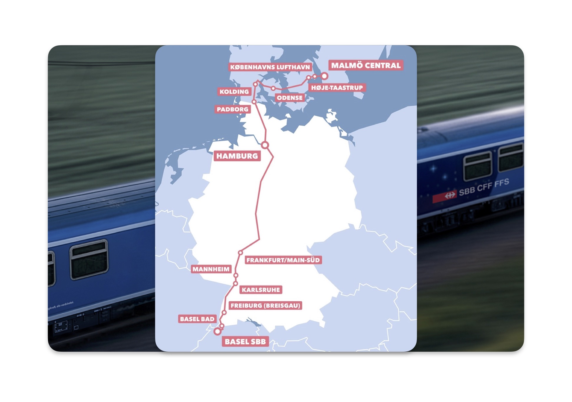 Endelig et godt togtilbud ut av Norge!