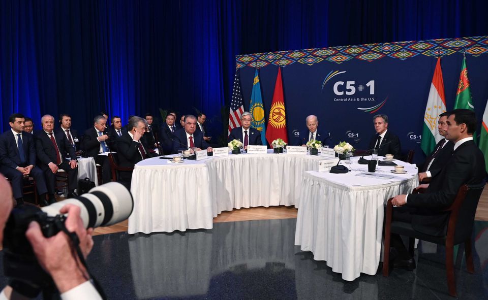 Sentral-Asia og USA holdt det første toppmøtet mellom statsoverhoder ...