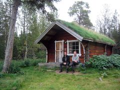 Langvasshytta - lita og trivelig tømmerhytte ved Langvatnet i Balsfjord