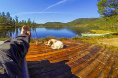 Valsjøhytta - hytte ved fiskevannet Valsjøen i Rendalen