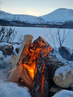 Sagvassdalen: Tørr ved gapahukene i Sagvassdalen!