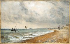 John Constable, Hove Beach, with Fishing Boats, ca.1824. © Victoria and Albert Museum, London ⁠