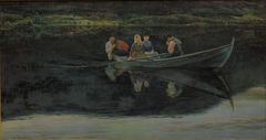 Christian Skredsvig, Sankthansaften på Dælivannet, 1886. Statens museum for kunst, København. Foto: Jakob Skou-Hansen / SMK