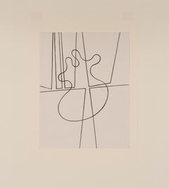 Hans/Jean Arp og Sophie Taeuber-Arp, Duo-tegning, 1939, blekk på papir, 27.2 x 20.9 cm. Stiftung Arp e.V., Berlin/Rolandswerth. © Hans/Jean Arp, BONO 2025