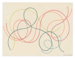 Sophie Taeuber-Arp, Movement of Coloured Lines, 1940, coloured pencil and pencil on paper, 26.3 x 34.5 cm. Stiftung Arp e.V., Berlin/Rolandswerth.