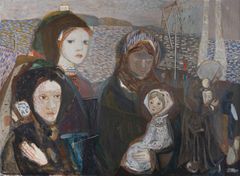 Kai Fjell, Flyktningene, 1939. Privat eie. Foto: Øystein Thorvaldsen / Henie Onstad Kunstsenter. © Kai Fjell, BONO, Oslo 2026