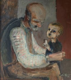 Kai Fjell, Historien om fugleredet, 1931. Privat eie. Foto: Øystein Thorvaldsen / Henie Onstad Kunstsenter. © Kai Fjell, BONO, Oslo 2026