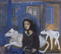 Kai Fjell, Kalven rauter, 1938. Privat eie. Foto: Øystein Thorvaldsen / Henie Onstad Kunstsenter. © Kai Fjell, BONO, Oslo 2026