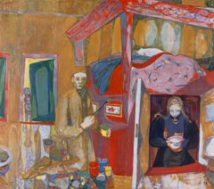 Kai Fjell, Rosemaleren, 1947. Vestlia Resort, Geilo. Foto: Øystein Thorvaldsen / Henie Onstad Kunstsenter. © Kai Fjell, BONO, Oslo 2026