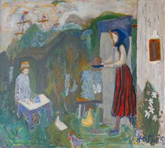 Kai Fjell, Den fremmede, 1938. Privat eie. Foto: Øystein Thorvaldsen / Henie Onstad Kunstsenter. © Kai Fjell, BONO, Oslo 2026