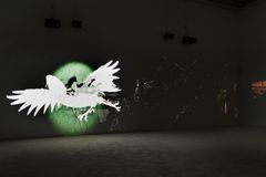 Lap-See Lam, Tales of the Altersea, installation view, Portikus, Frankfurt am Main, 2023, courtesy the artist and Galerie Nordenhake. Photo: Alwin Lay