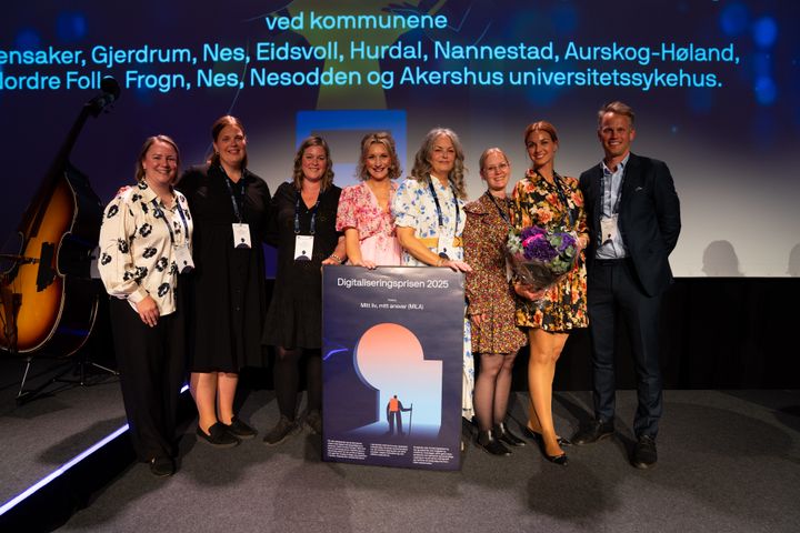 Bilde av vinnerne av Digitaliseringsprisen 2025