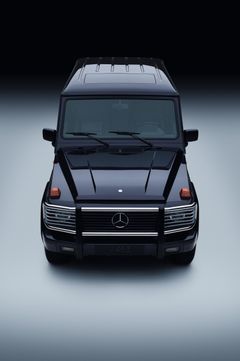 Mercedes-Benz 500 GE V8 fra 1993. G-Klasse er blitt produsert siden 1979.