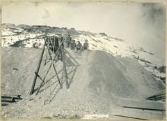 Martin Wølstad (t.h.) og Daniel Sanderson (t.v.) Bak dei ser me French Gulch.
