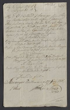 Tollprotokoll 1825