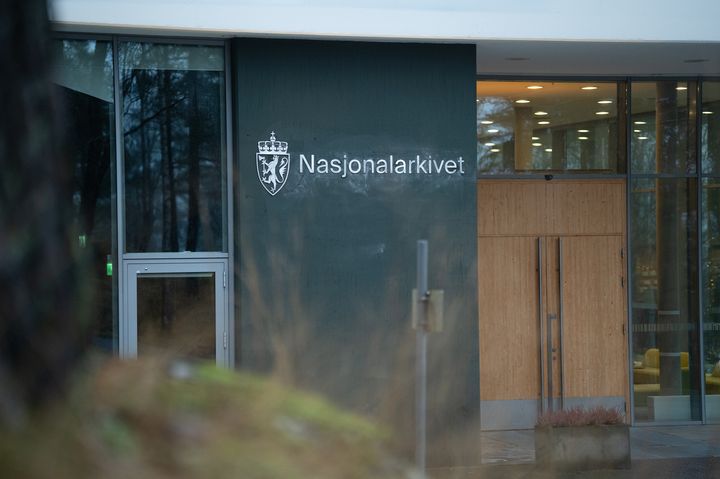 Nasjonalarkivet skilt Sognsvann, Oslo