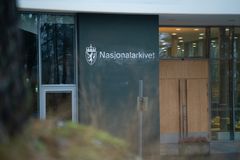 Nasjonalarkivet skilt bredde