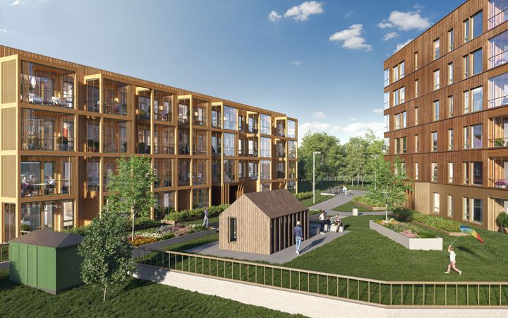 Nå starter salget av leilighetene i byggetrinn 1 av boligprosjektet Einerhagen.