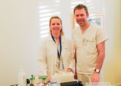 Overlege Frida Bugge Askeland og seksjonsleder Fredrik Schjesvold ved Oslo Myelomatosesenter. De er første og siste forfatter av artikkelen publisert i tidsskriftet The Lancet Haematology